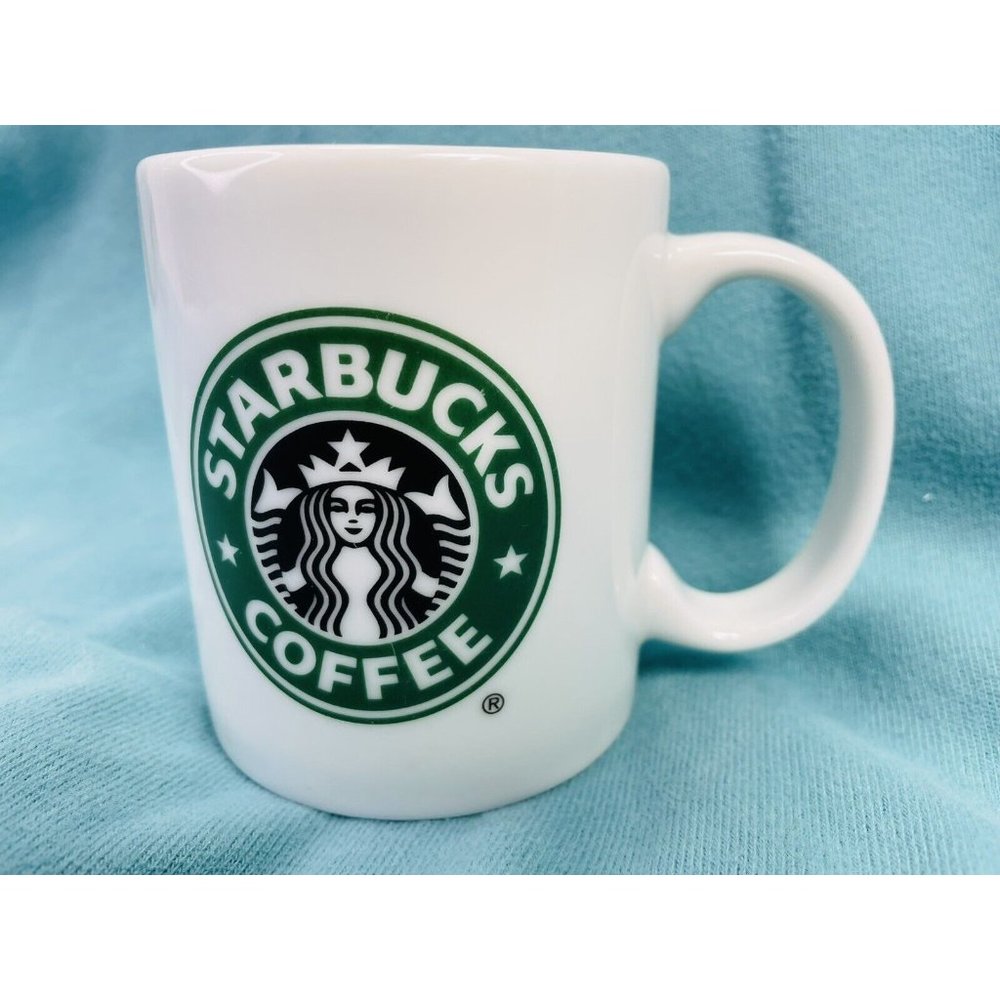 Starbucks 2005 White Ceramic 9 Ounce Classic Green Mermaid Coffee Tea Cup Mug - Picture 4 of 9